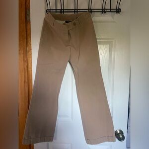 Express Stretch Tan Wide Leg Trousers - Size 5/6R